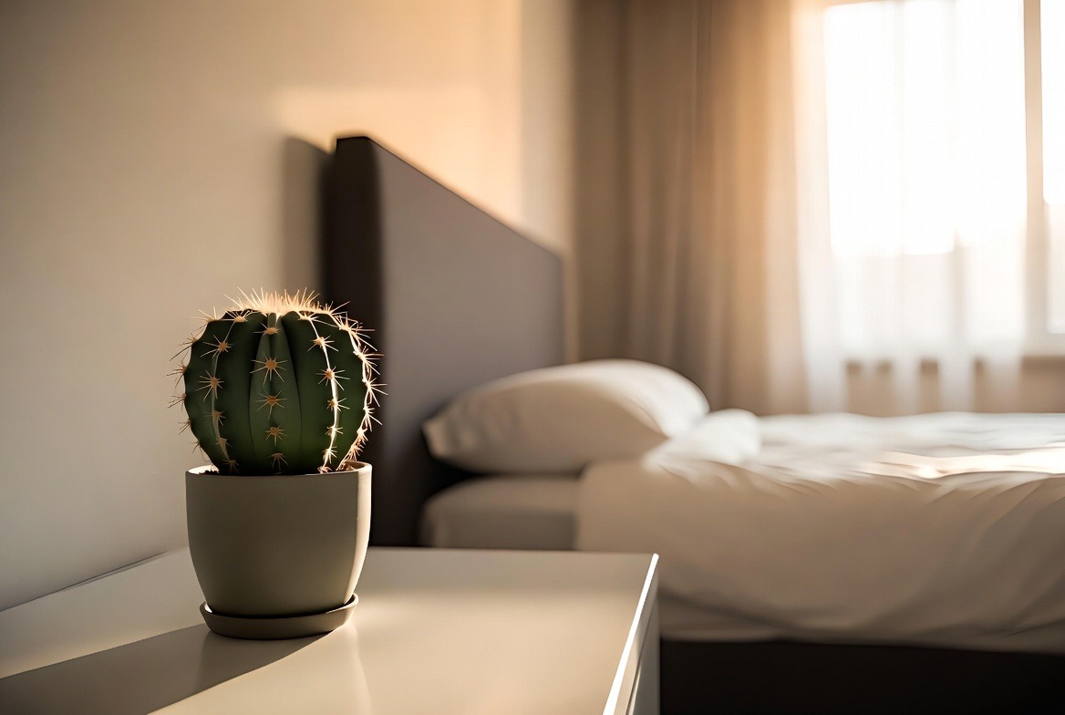 cactus in dormitor